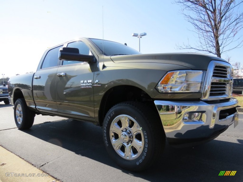 2014 2500 Big Horn Crew Cab 4x4 - Prairie Pearl Coat / Black/Diesel Gray photo #4