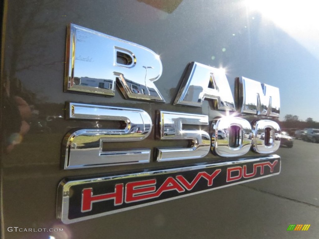 2014 2500 Big Horn Crew Cab 4x4 - Prairie Pearl Coat / Black/Diesel Gray photo #6
