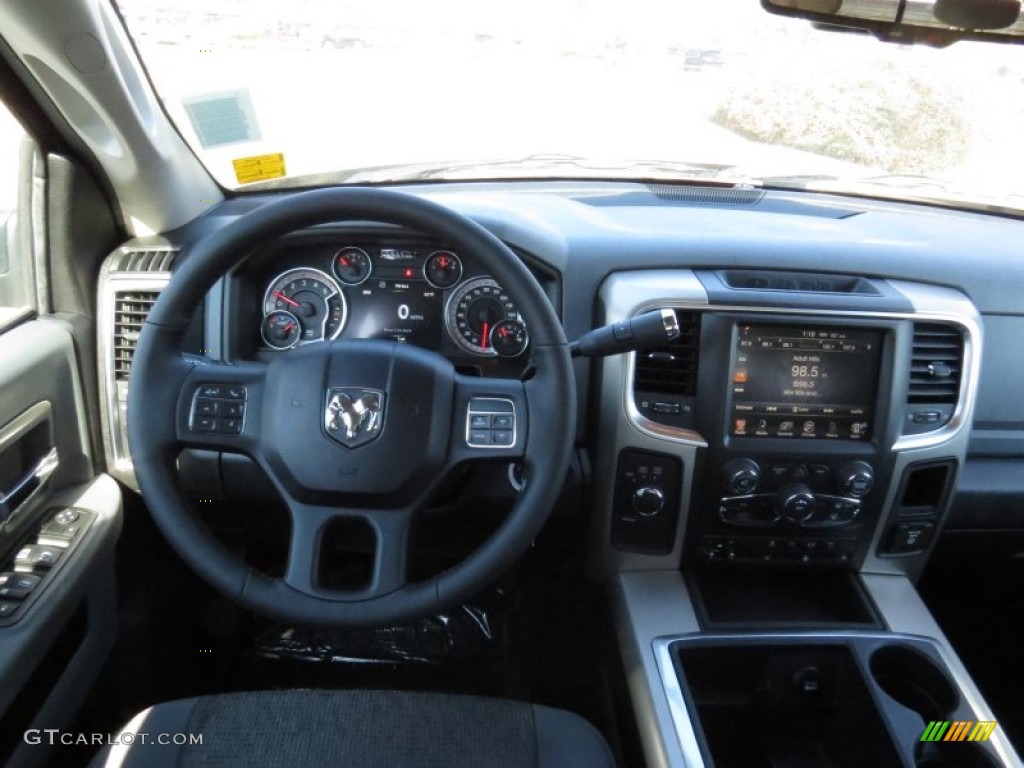 2014 2500 Big Horn Crew Cab 4x4 - Prairie Pearl Coat / Black/Diesel Gray photo #9