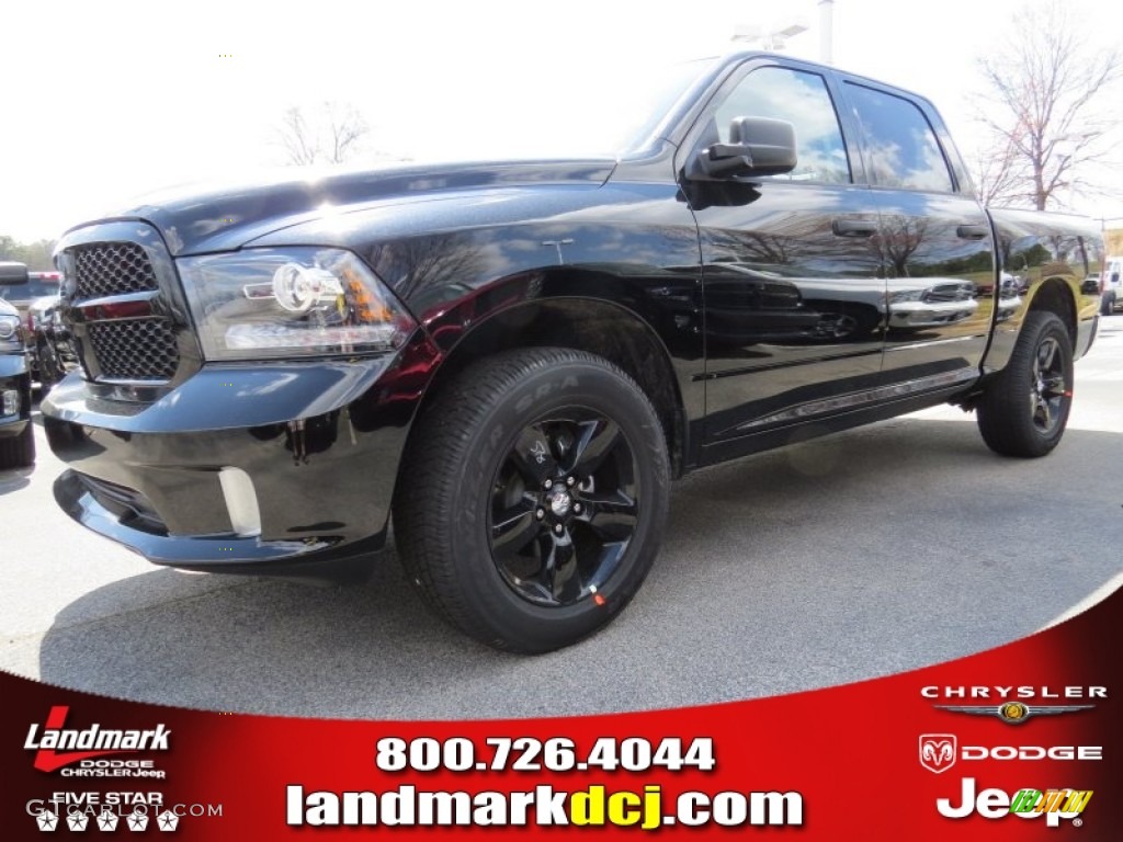 2014 1500 Express Crew Cab - Black / Black/Diesel Gray photo #1