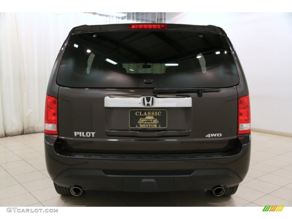 2012 Pilot EX 4WD - Dark Amber Metallic / Beige photo #12