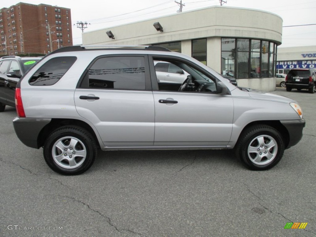 2005 Sportage LX - Satin Silver / Black photo #7