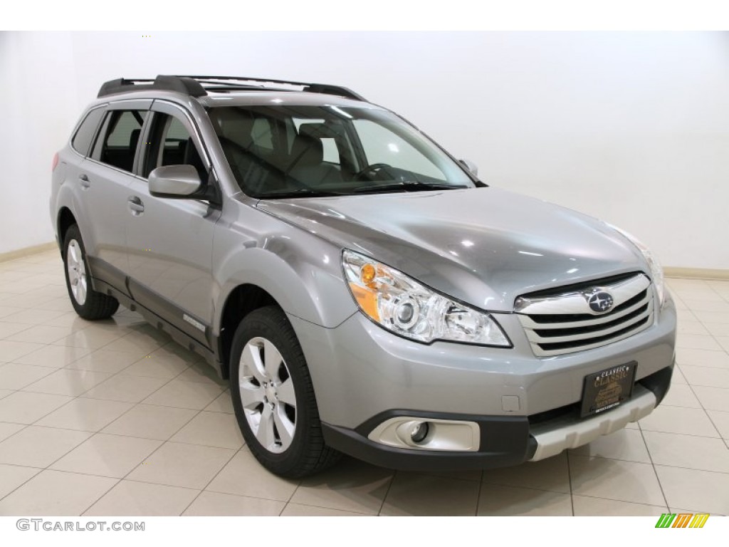 2011 Outback 2.5i Limited Wagon - Steel Silver Metallic / Off Black photo #1