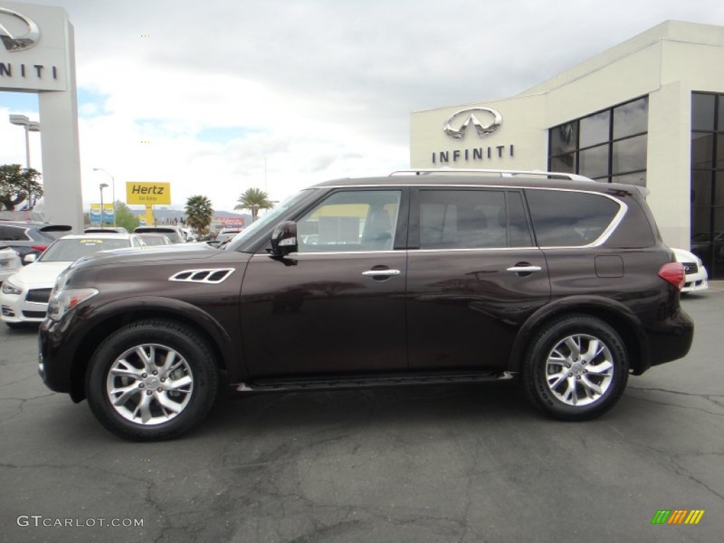 Dark Currant 2011 Infiniti QX 56 4WD Exterior Photo #91820549