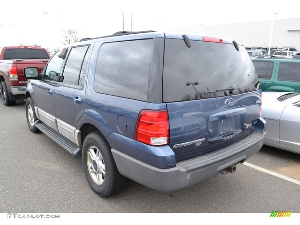 2003 Expedition XLT 4x4 - True Blue Metallic / Flint Grey photo #3