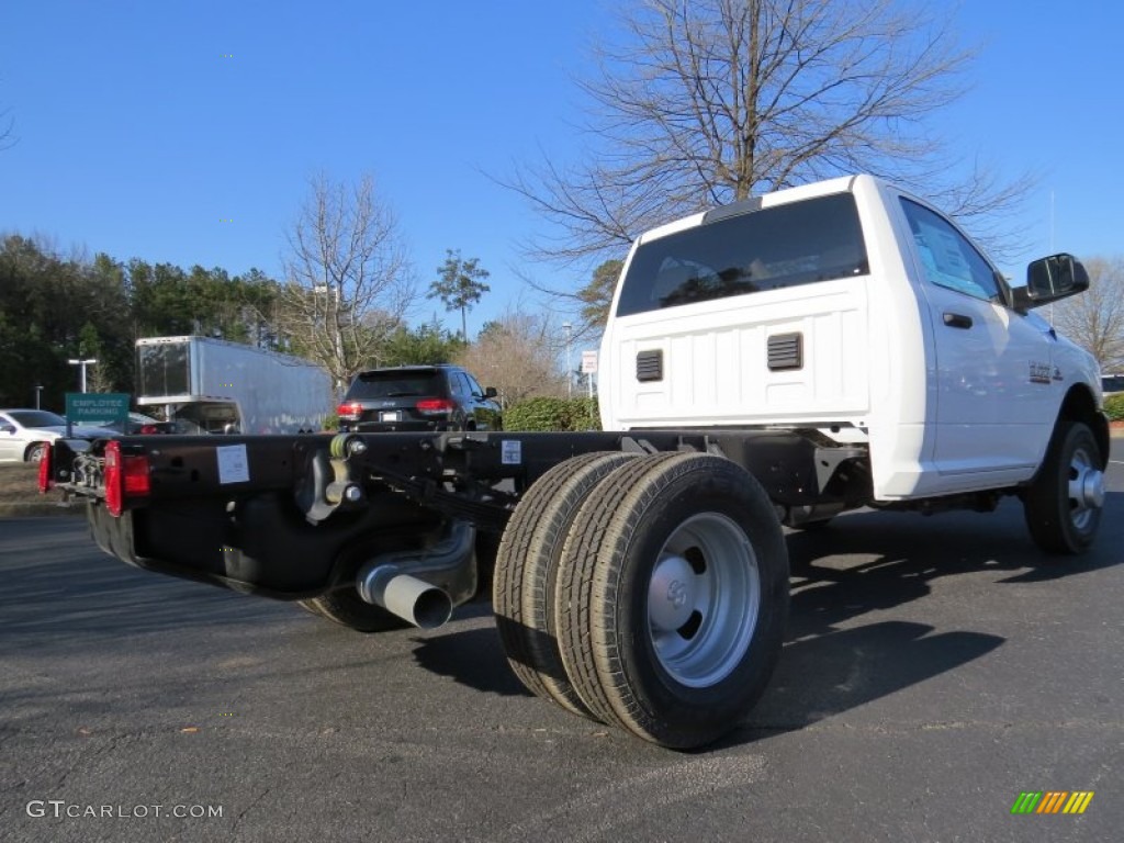 2014 3500 Regular Cab 4x4 Chassis - Bright White / Black/Diesel Gray photo #3