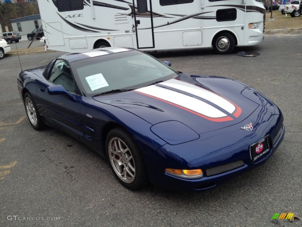 2004 Corvette Z06 - LeMans Blue Metallic / Black photo #6