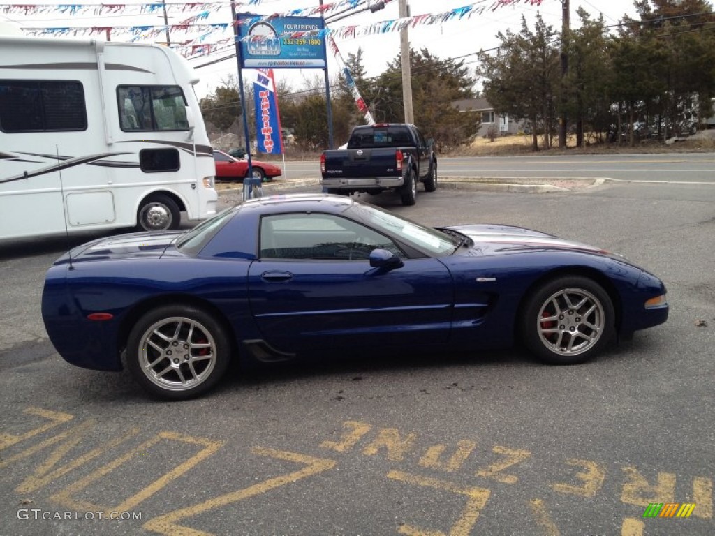 2004 Corvette Z06 - LeMans Blue Metallic / Black photo #9