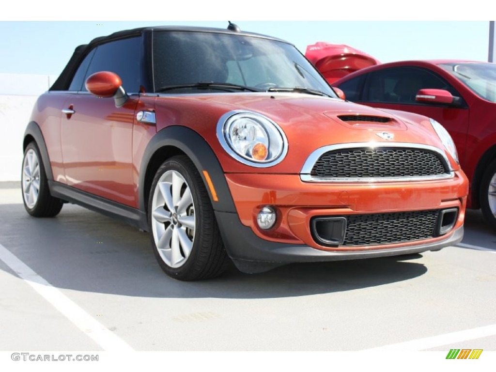 2013 Cooper S Convertible - Brilliant Copper Metallic / Carbon Black photo #1
