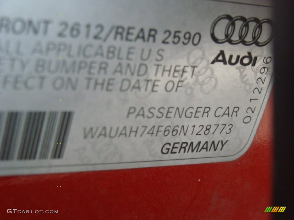 2006 A6 3.2 Sedan - Canyon Red Pearl / Beige photo #25