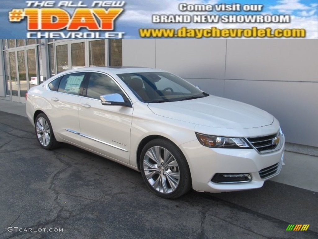 2014 Impala LTZ - White Diamond Tricoat / Jet Black/Mojave photo #1