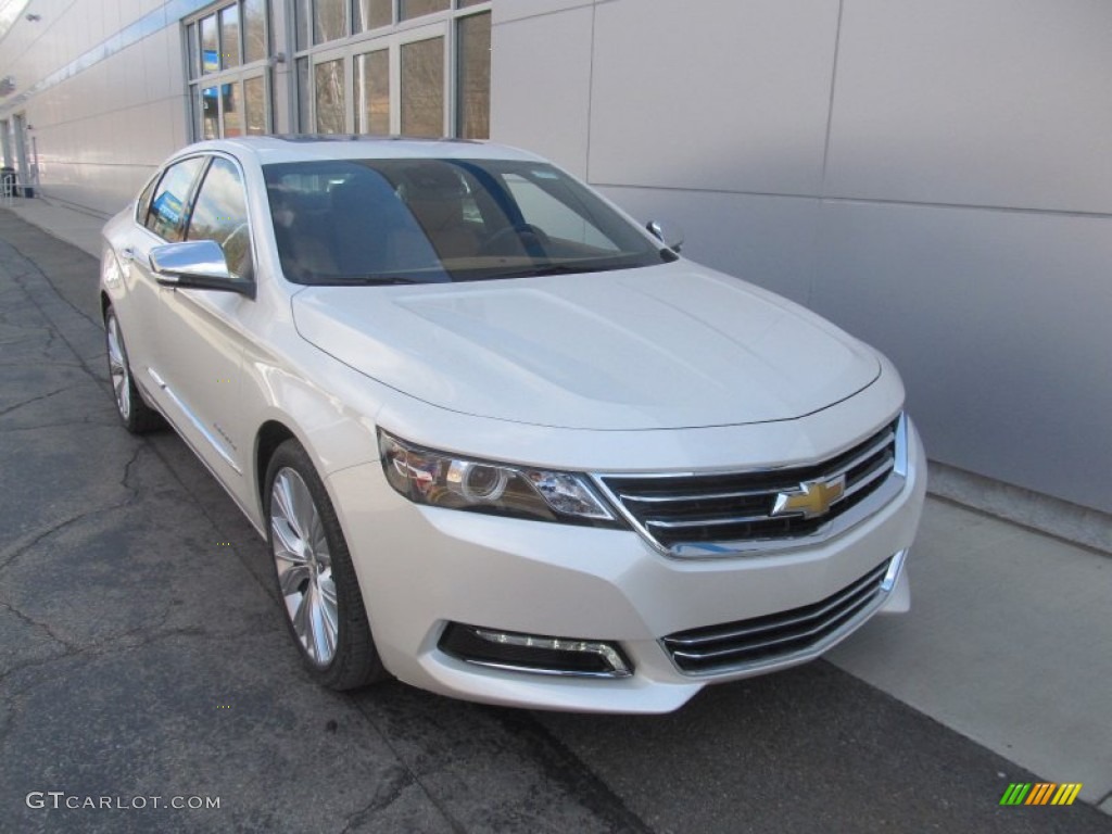 2014 Impala LTZ - White Diamond Tricoat / Jet Black/Mojave photo #9