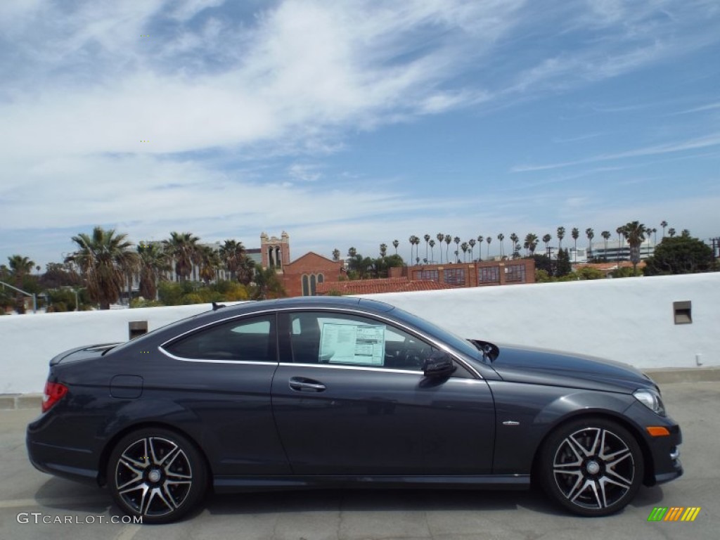 Steel Grey Metallic 2014 Mercedes-Benz C 250 Coupe Exterior Photo #91830596