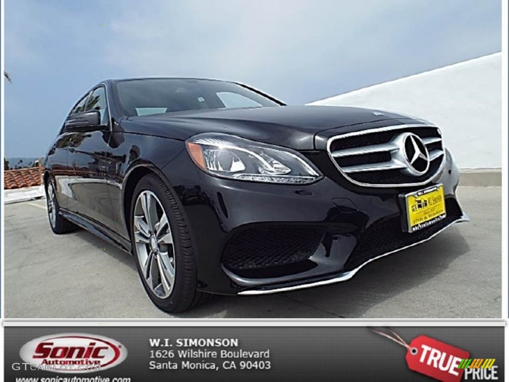 2014 E 350 Sport Sedan - Black / Black photo #1