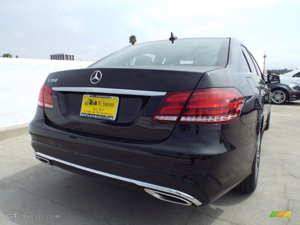 2014 E 350 Sport Sedan - Black / Black photo #4