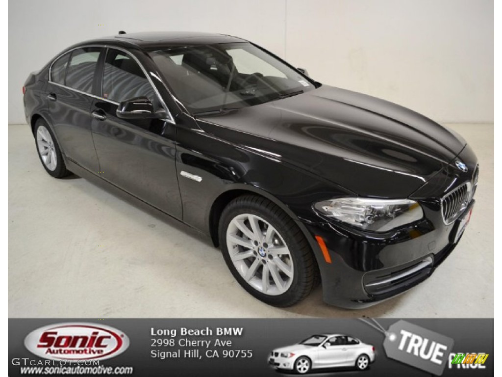 2014 5 Series 535d Sedan - Jet Black / Black photo #1