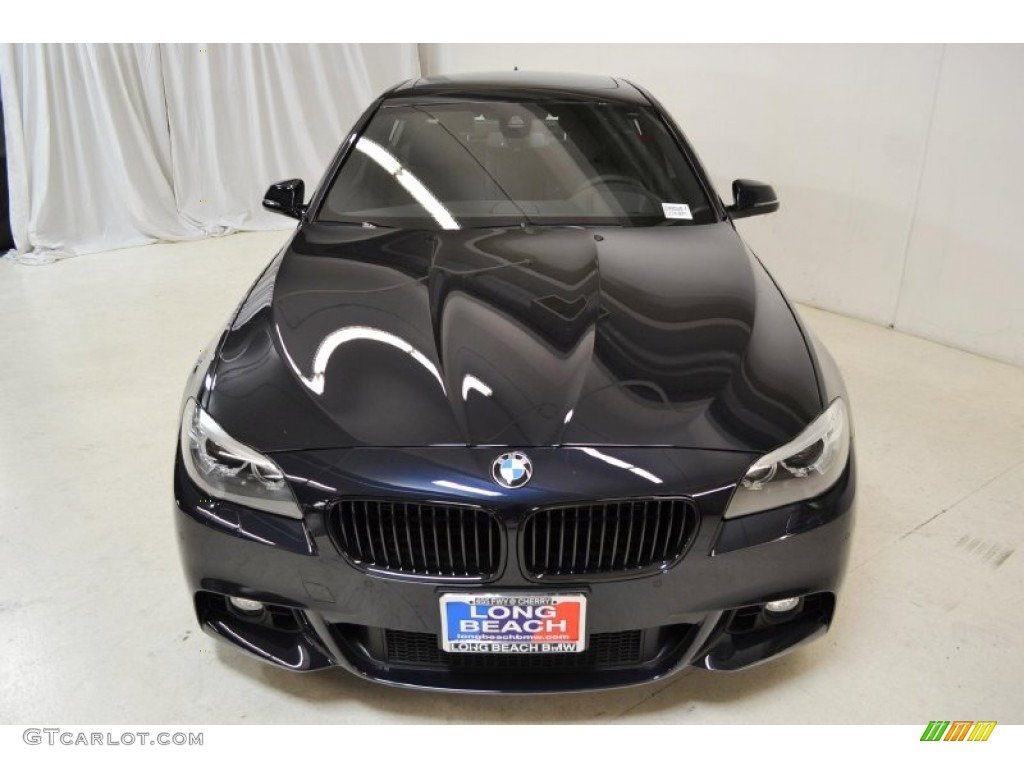 2014 5 Series 535i Sedan - Carbon Black Metallic / Black photo #4