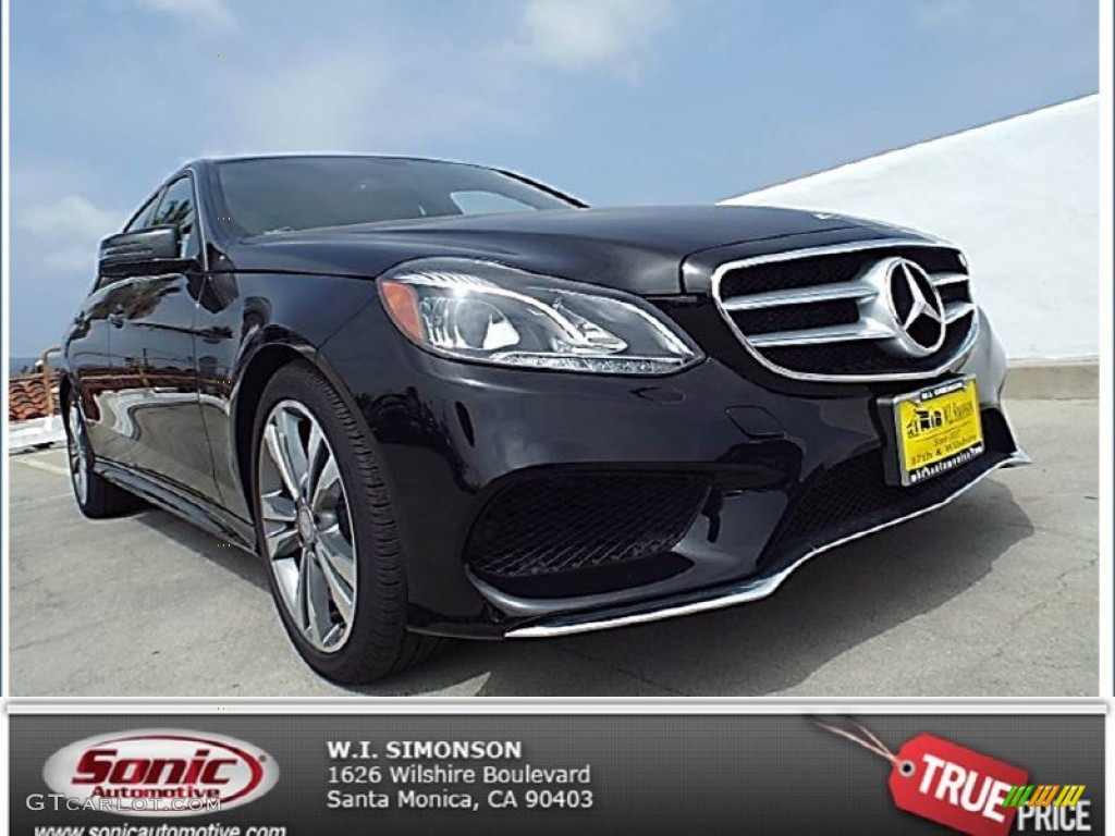 2014 E 350 Sport Sedan - Black / Black photo #1