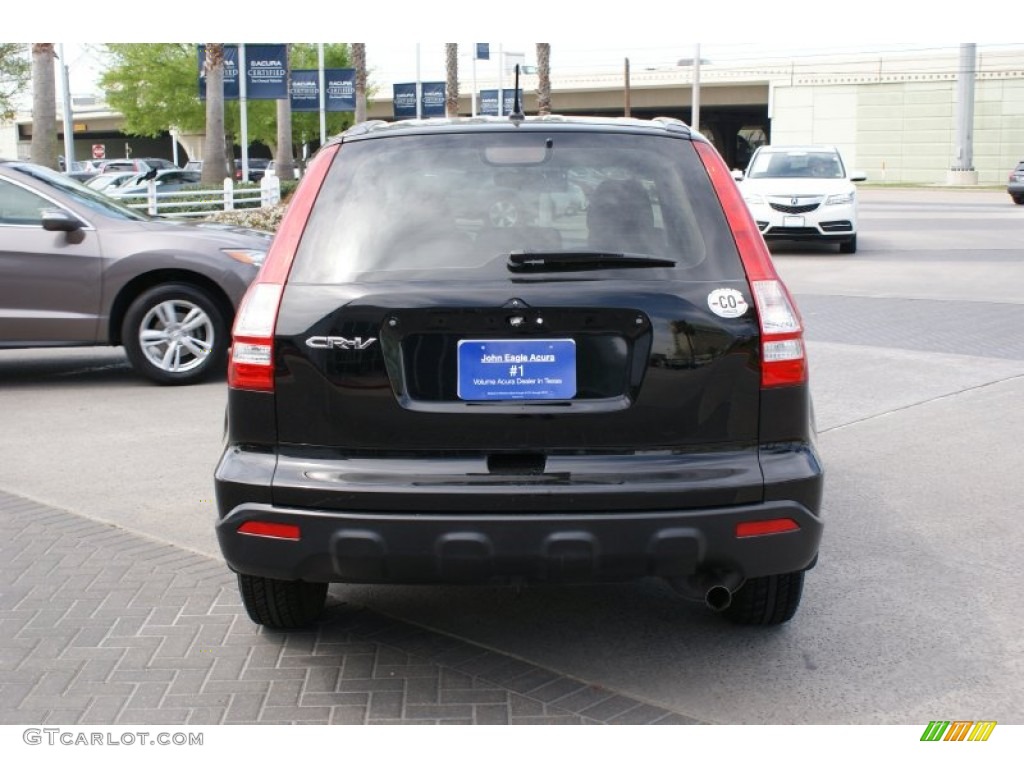 2009 CR-V LX - Crystal Black Pearl / Ivory photo #4