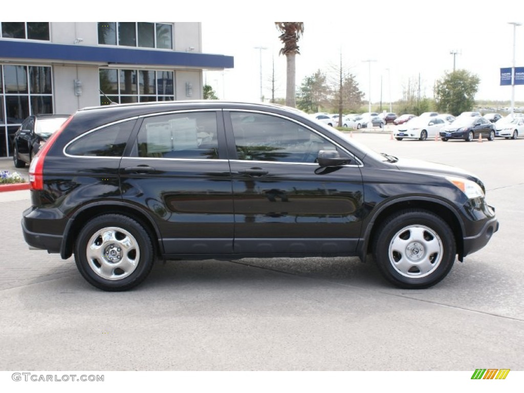 2009 CR-V LX - Crystal Black Pearl / Ivory photo #6