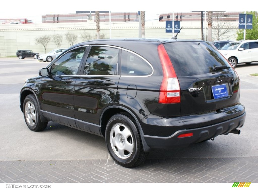 2009 CR-V LX - Crystal Black Pearl / Ivory photo #7