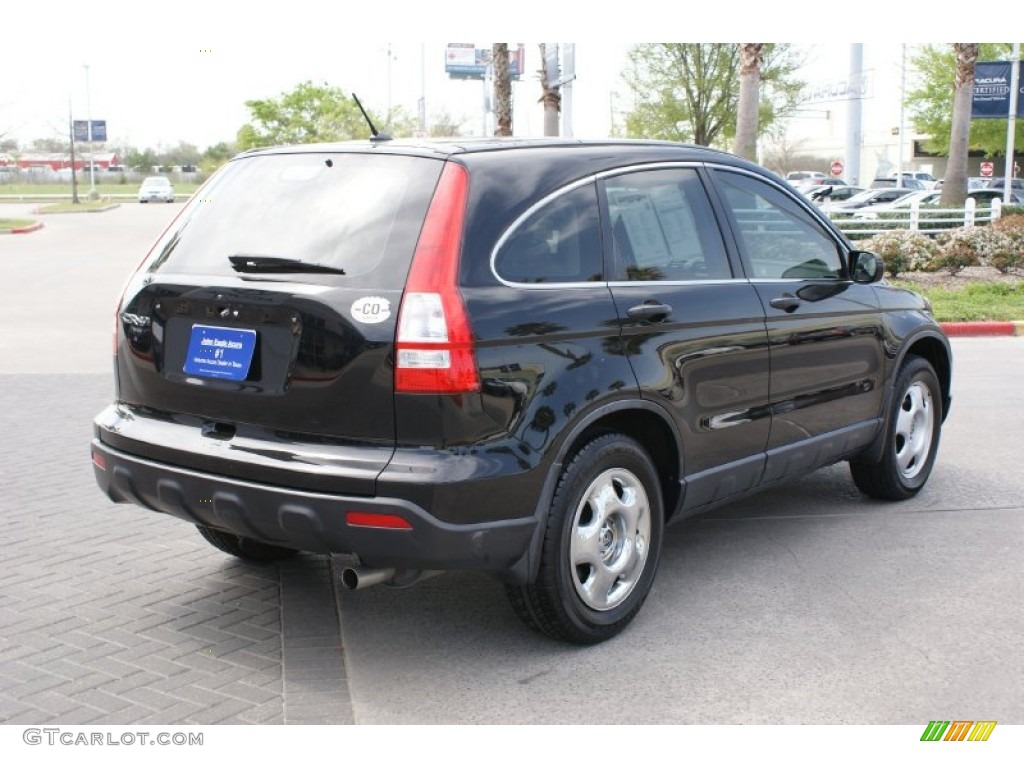 2009 CR-V LX - Crystal Black Pearl / Ivory photo #8