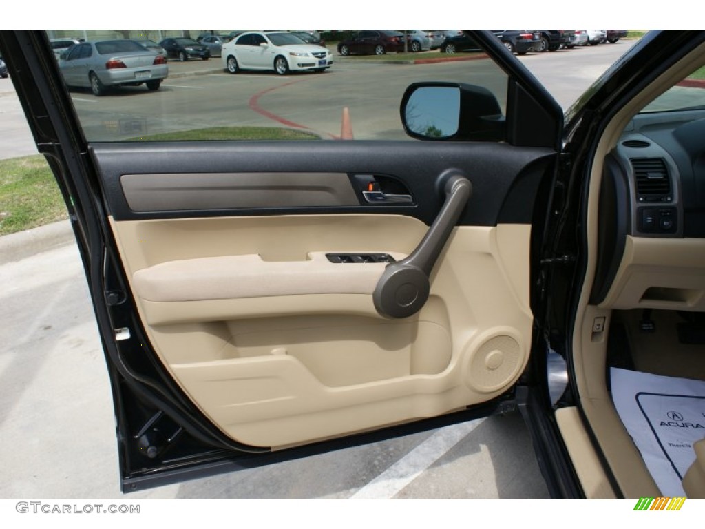 2009 CR-V LX - Crystal Black Pearl / Ivory photo #10