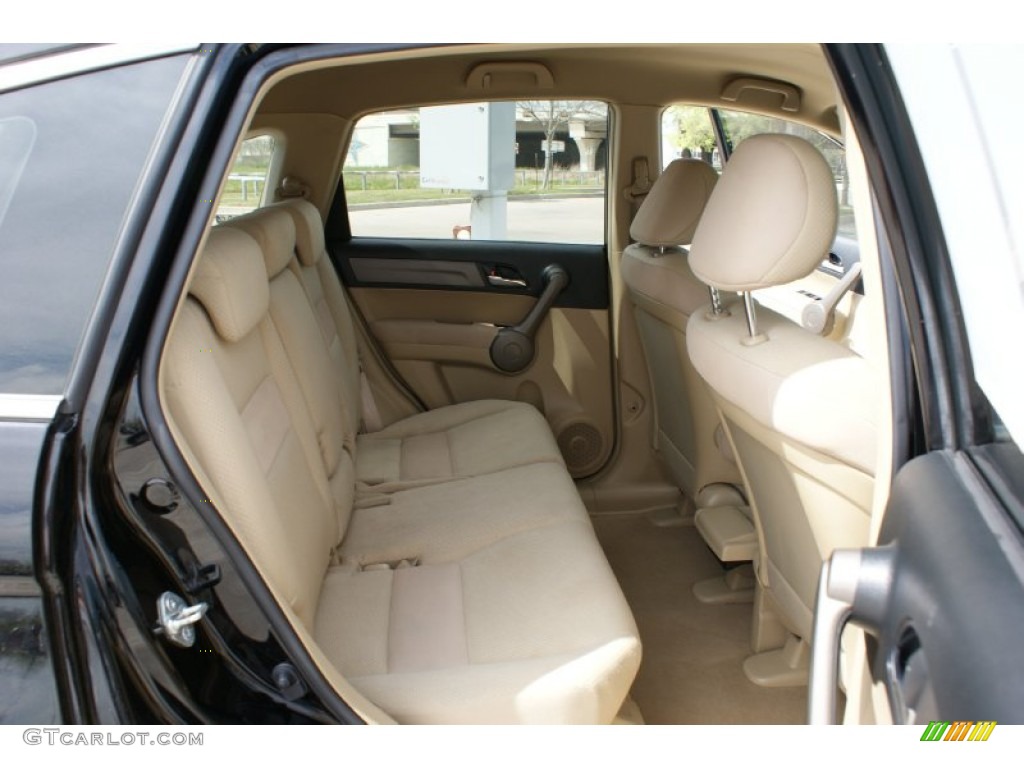2009 CR-V LX - Crystal Black Pearl / Ivory photo #15