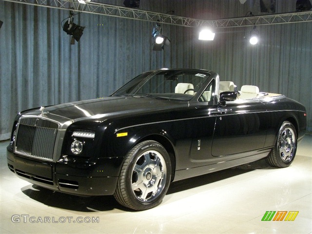 2008 Rolls-Royce Phantom Drophead Coupe, Diamond Black / Light Creme/Black with Piano Black Wood 2008 Rolls-Royce Phantom Drophead Coupe Standard Phantom Drophead Coupe Model Parts