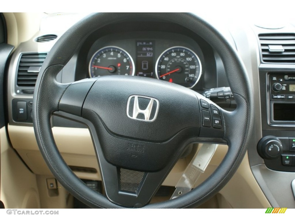 2009 CR-V LX - Crystal Black Pearl / Ivory photo #25