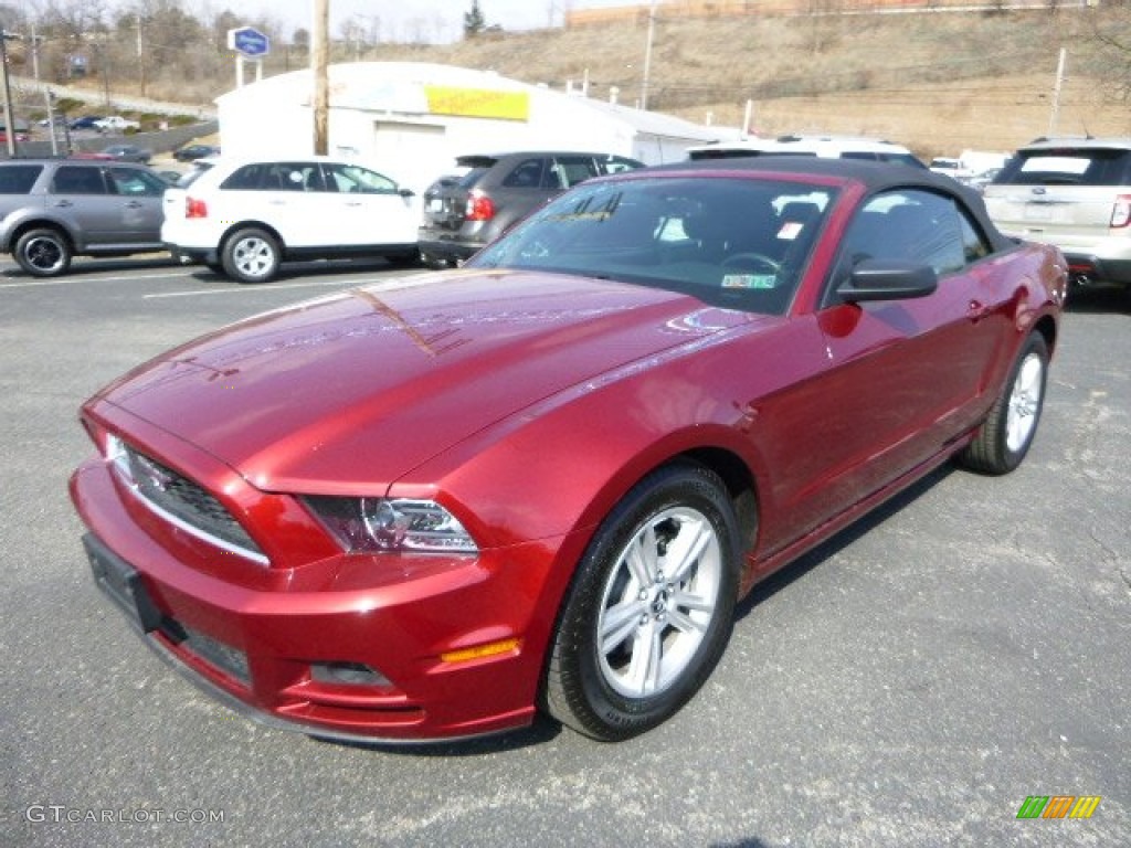 2014 Mustang V6 Convertible - Ruby Red / Charcoal Black photo #5