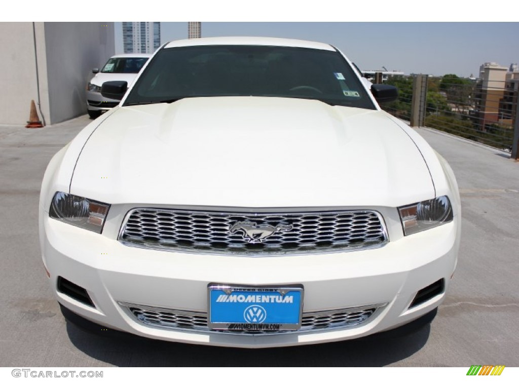 2012 Mustang V6 Premium Coupe - Performance White / Lava Red/Charcoal Black photo #2