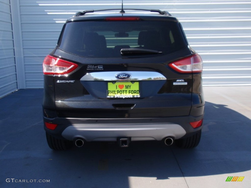 2013 Escape SEL 2.0L EcoBoost - Tuxedo Black Metallic / Medium Light Stone photo #5