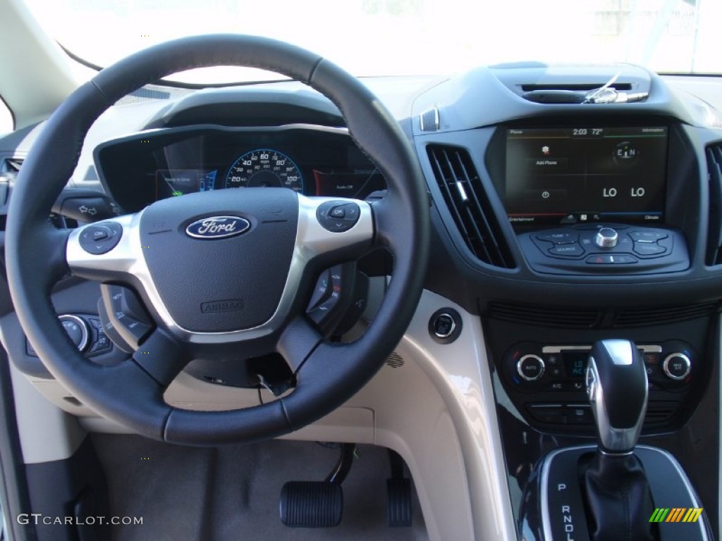 2014 Ford C-Max Hybrid SEL Medium Light Stone Dashboard Photo #91836734