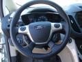 2014 Ford C-Max Medium Light Stone Interior Steering Wheel Photo
