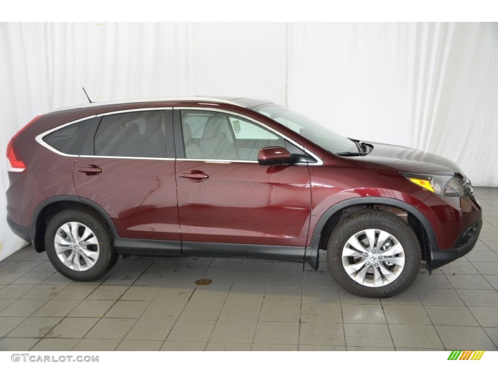 2014 CR-V EX-L - Basque Red Pearl II / Gray photo #5