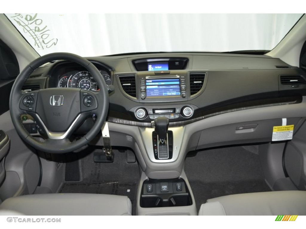 2014 CR-V EX-L - Basque Red Pearl II / Gray photo #25
