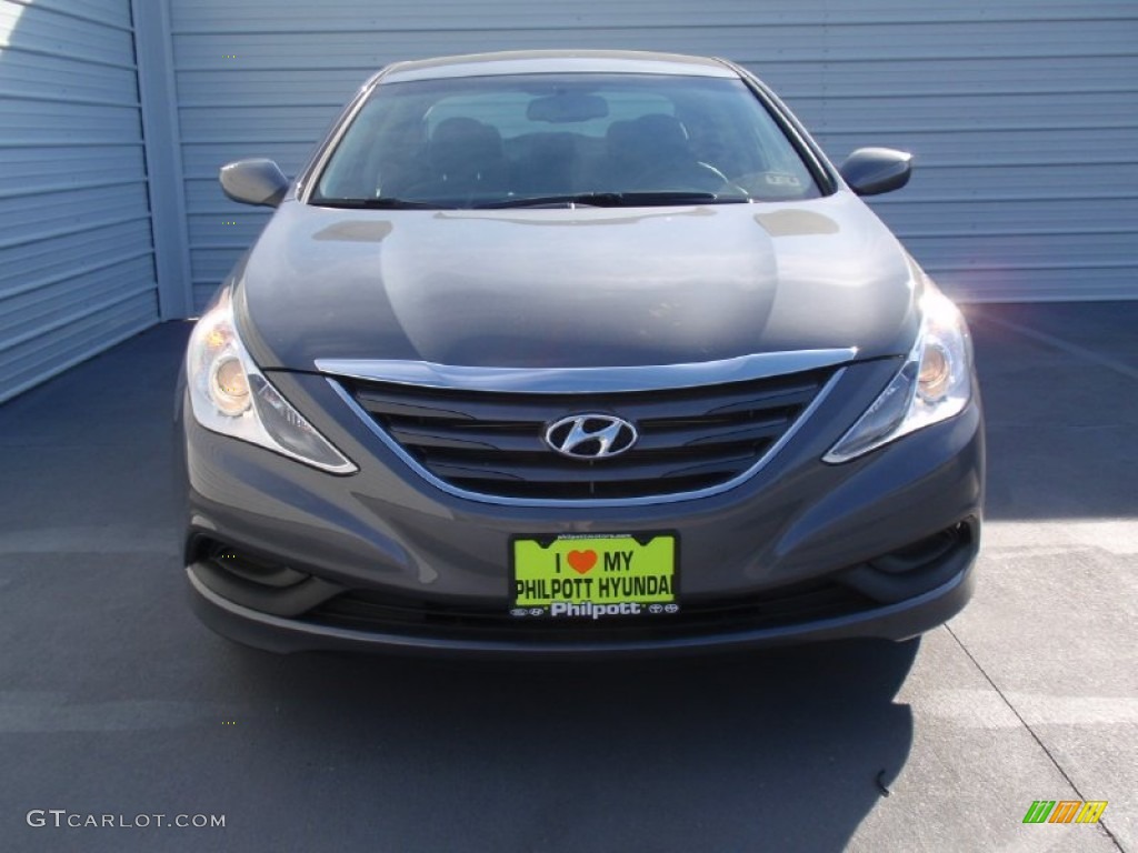 2014 Sonata GLS - Harbor Gray Metallic / Gray photo #8