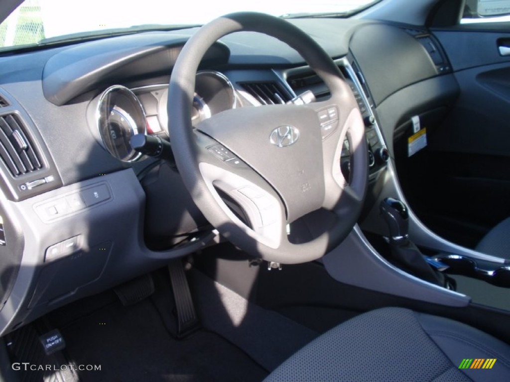 2014 Sonata GLS - Harbor Gray Metallic / Gray photo #23