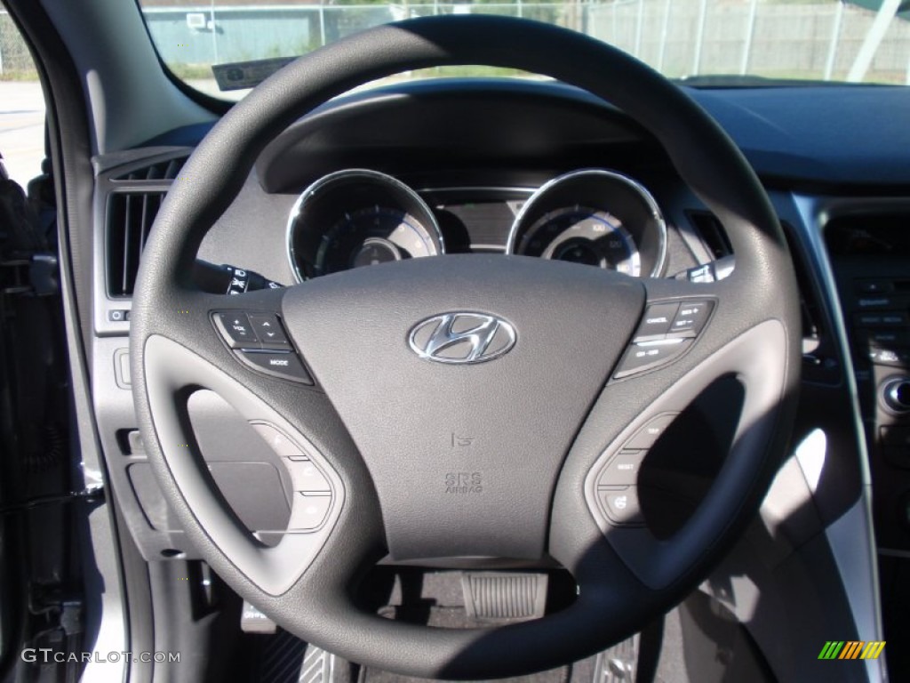 2014 Sonata GLS - Harbor Gray Metallic / Gray photo #28