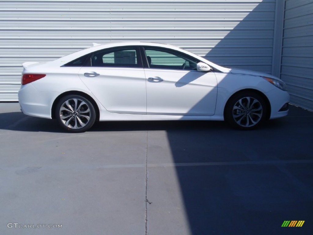 2014 Sonata SE 2.0T - Pearl White / Black photo #3