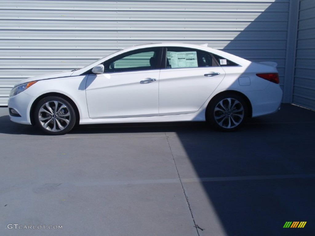 2014 Sonata SE 2.0T - Pearl White / Black photo #7