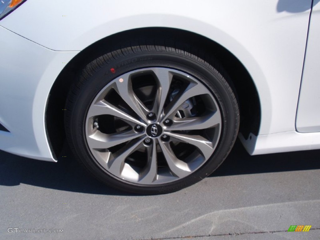 2014 Sonata SE 2.0T - Pearl White / Black photo #13