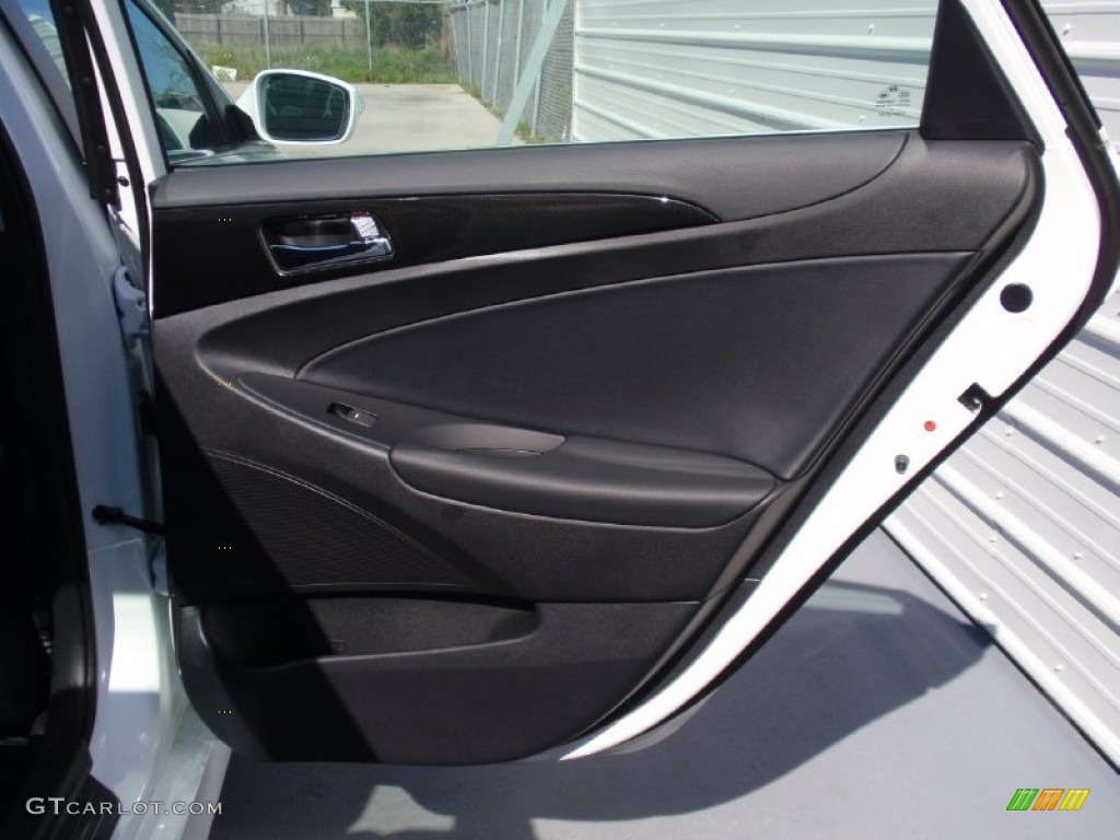 2014 Sonata SE 2.0T - Pearl White / Black photo #21