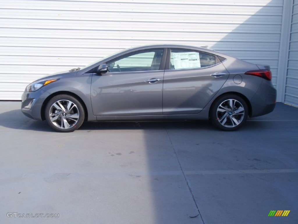 2014 Elantra Limited Sedan - Gray / Gray photo #6