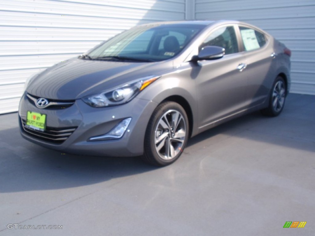 2014 Elantra Limited Sedan - Gray / Gray photo #7