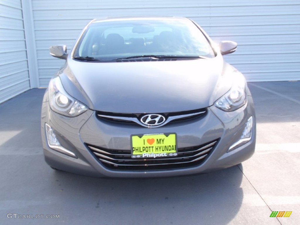 2014 Elantra Limited Sedan - Gray / Gray photo #8