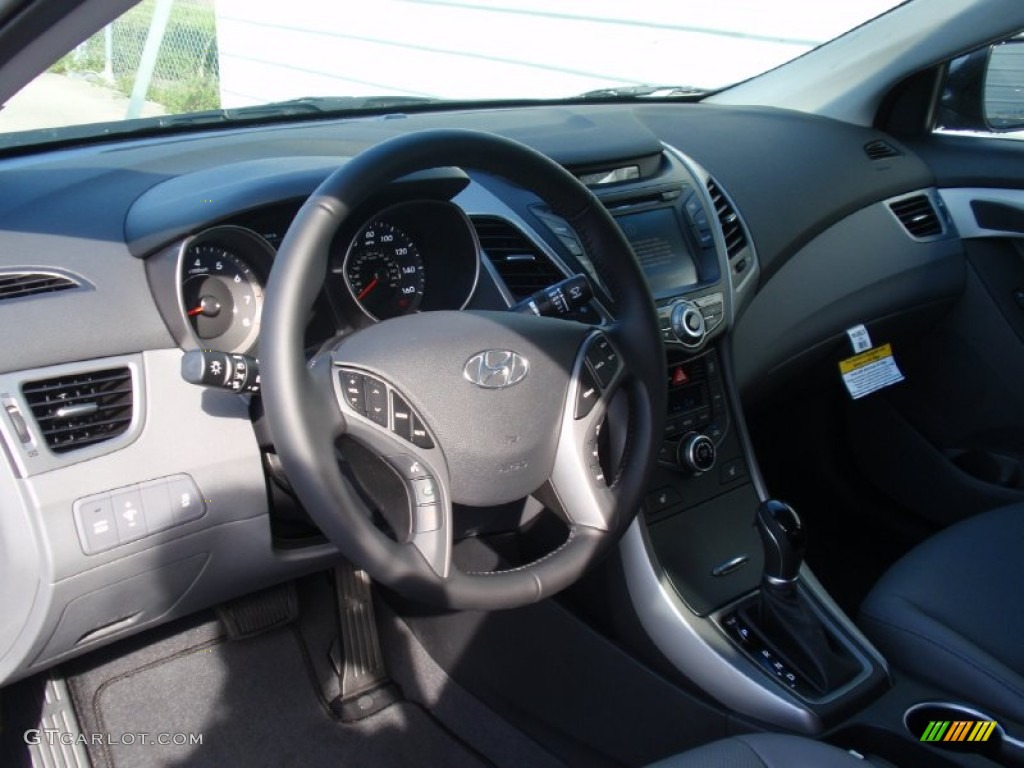 2014 Elantra Limited Sedan - Gray / Gray photo #24