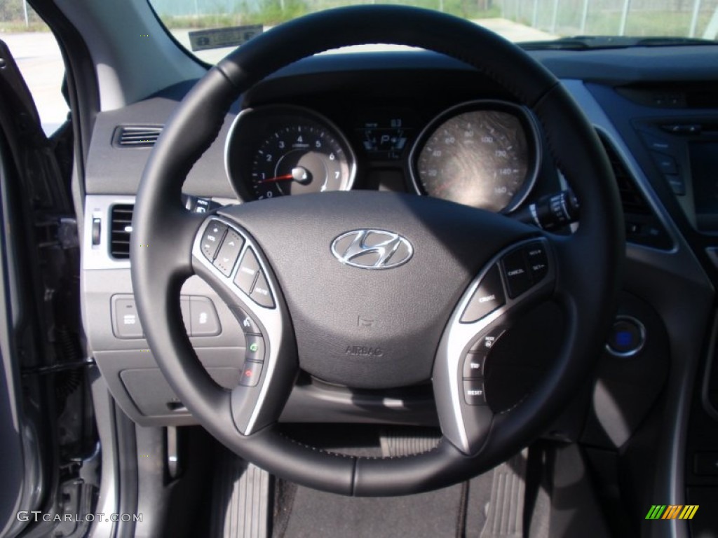 2014 Elantra Limited Sedan - Gray / Gray photo #31