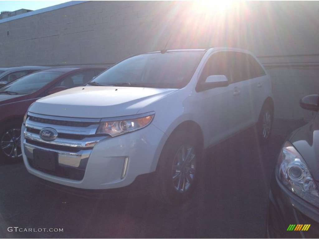 2012 Edge SEL AWD - White Platinum Metallic Tri-Coat / Charcoal Black photo #3